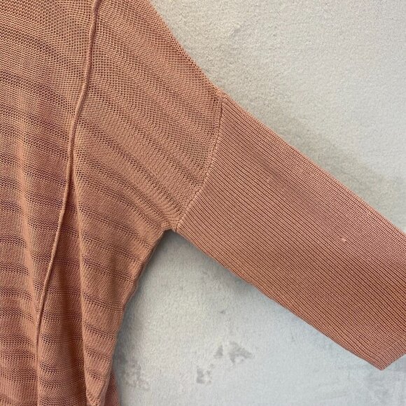 Andree by Unit Pink Oversized Sweater Size 1X Beach Dolman Sleeve Romantic Flowy - Picture 5 of 16